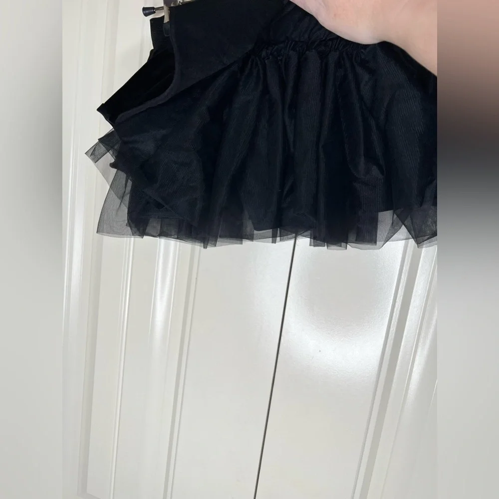 Weissman Balera Stretch Tiered TuTu Dance Skirt with Shorts Size Medium Child